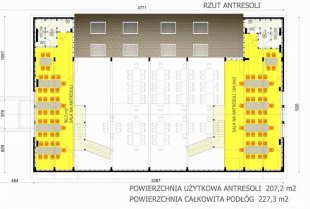 Drewniany Dom Weselny - gotowy projekt budowlany - rzut - 1